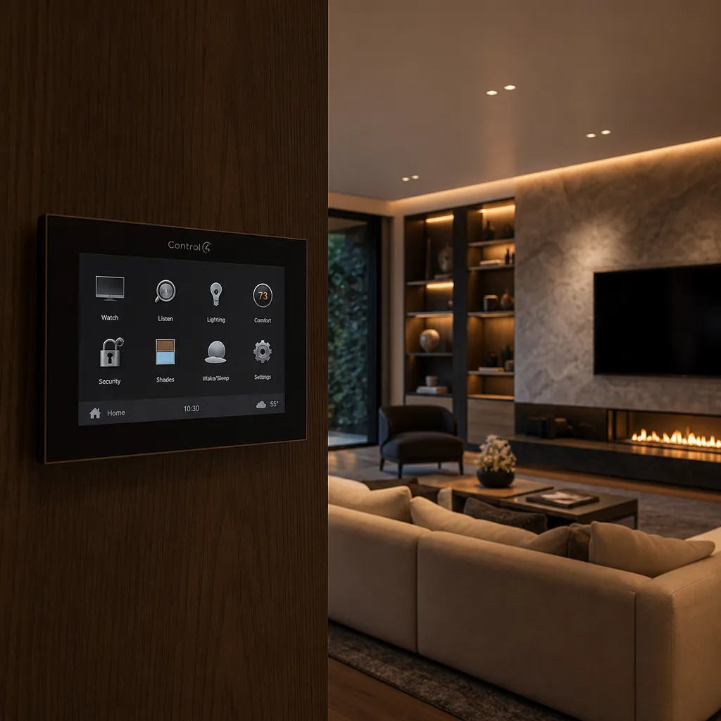 Zidni touch panel Control4 sistema pametne kuće